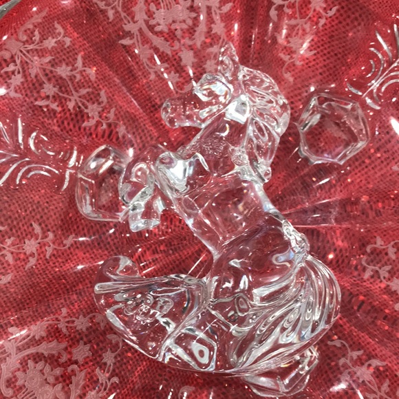 Gorgeous Princess House 24% Lead Crystal Rocking Unicorn - Picture 4 of 7